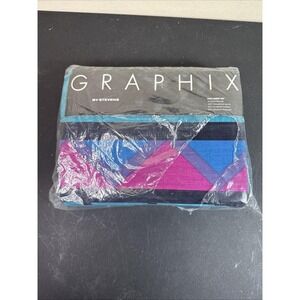 Vintage 1991‎ Graphix by Stevens sheets New Old Stock Geometric Full Sheet Set
